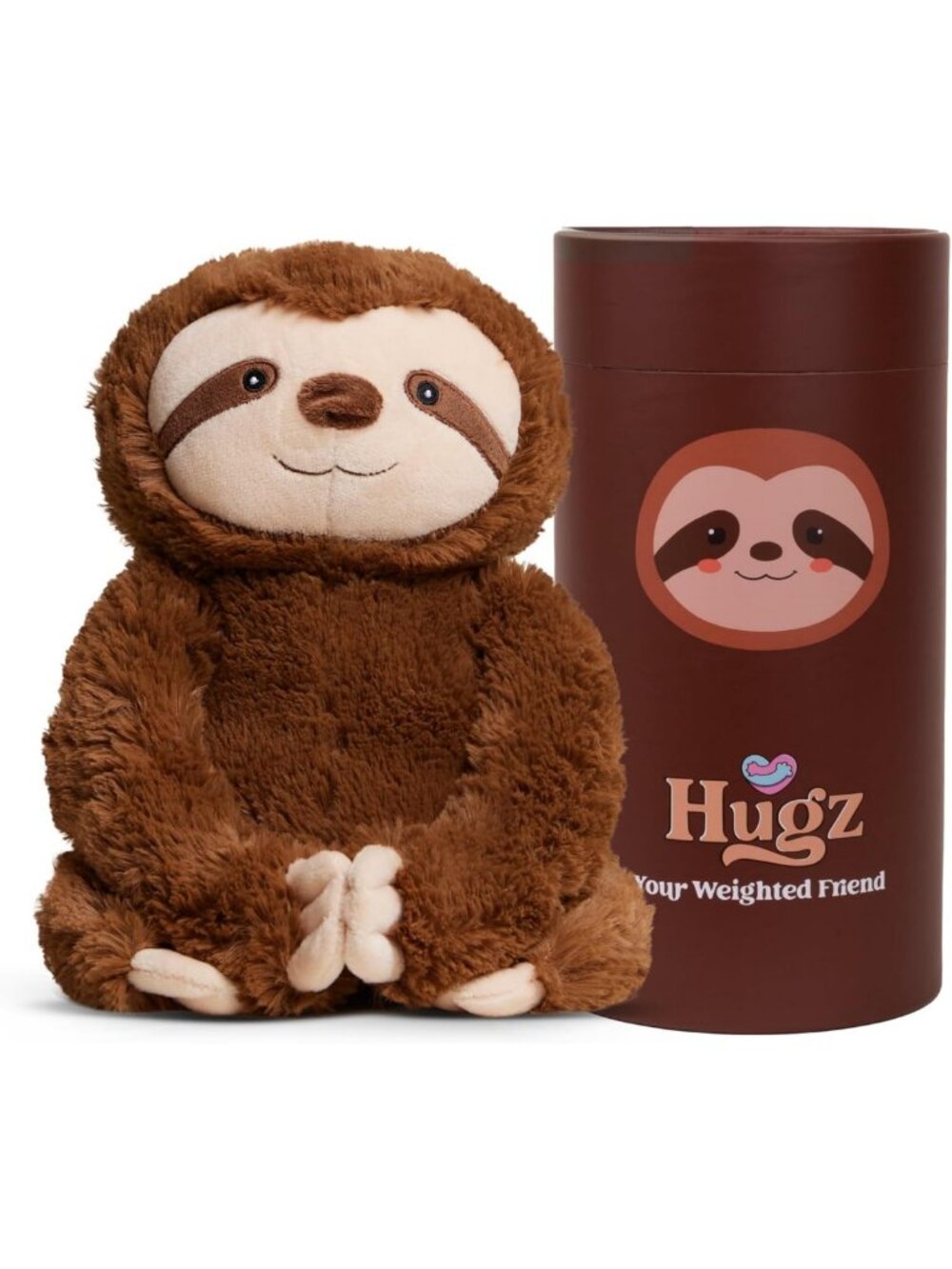 Premium Weighted Stuffed Animal Plushie - Microwavable & Coolable Sloth - Gift